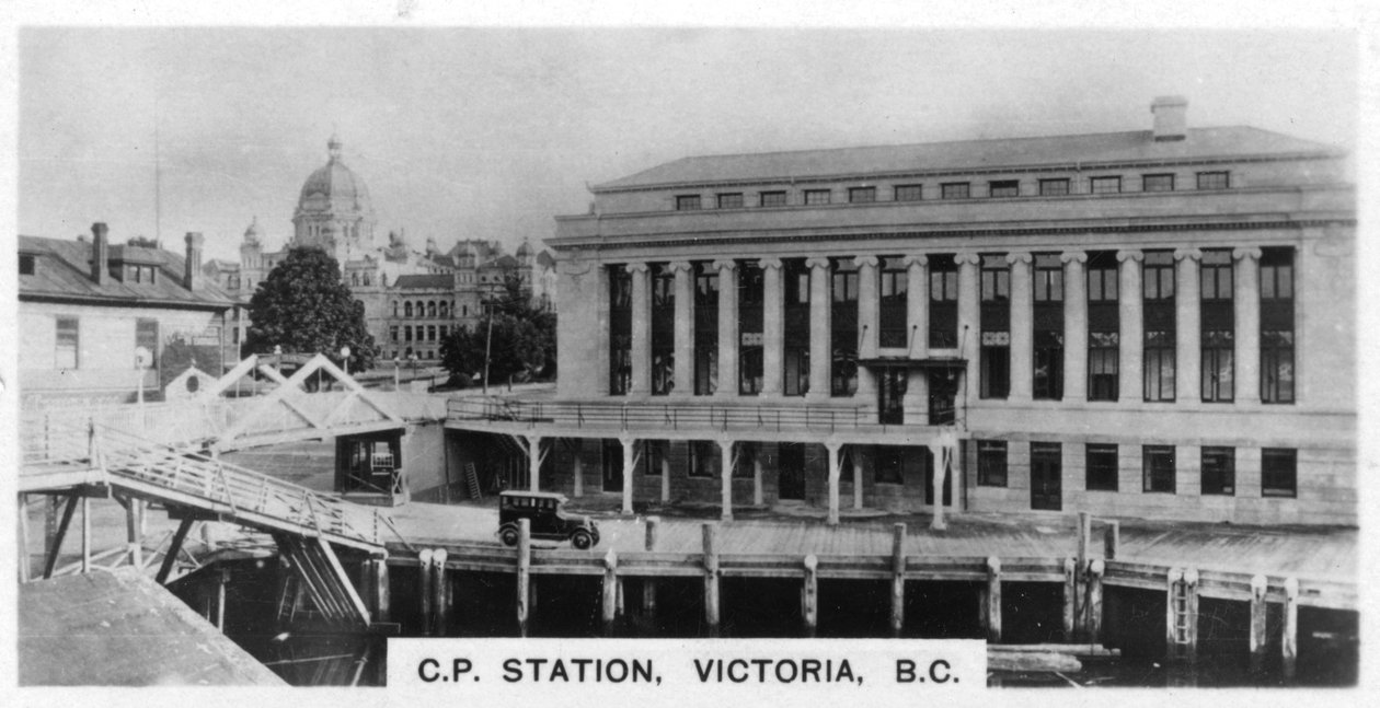 Canadian Pacific Station, Victoria, British Columbia, Kanada, 1920-luku tekijältä Unbekannt