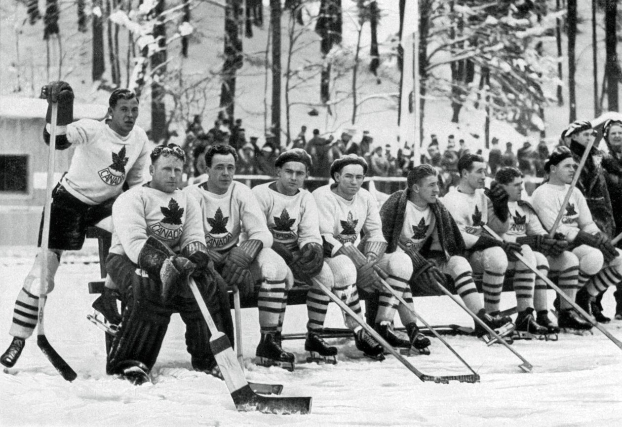 Kanadan jääkiekkojoukkue, talviolympialaiset, Garmisch-Partenkirchen, Saksa, 1936 tekijältä Unbekannt