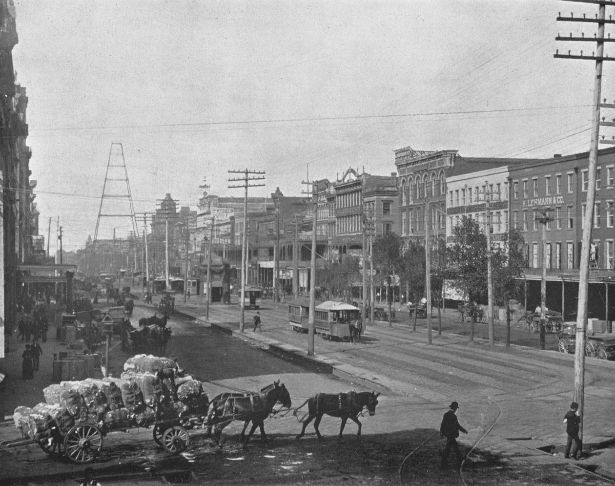 Canal Street, New Orleans, Louisiana, USA, c1900. tekijältä Unbekannt