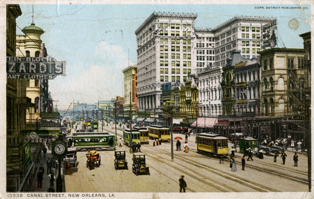 Canal Street, New Orleans, USA, vuodelta 1912 tekijältä Unbekannt