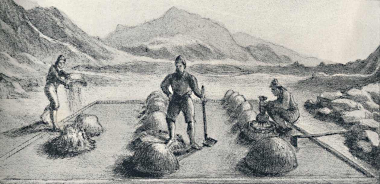 Cancha De Beneficiar eli kullan ja hopean yhdistämismuoto, c1826, 1911 tekijältä Unbekannt