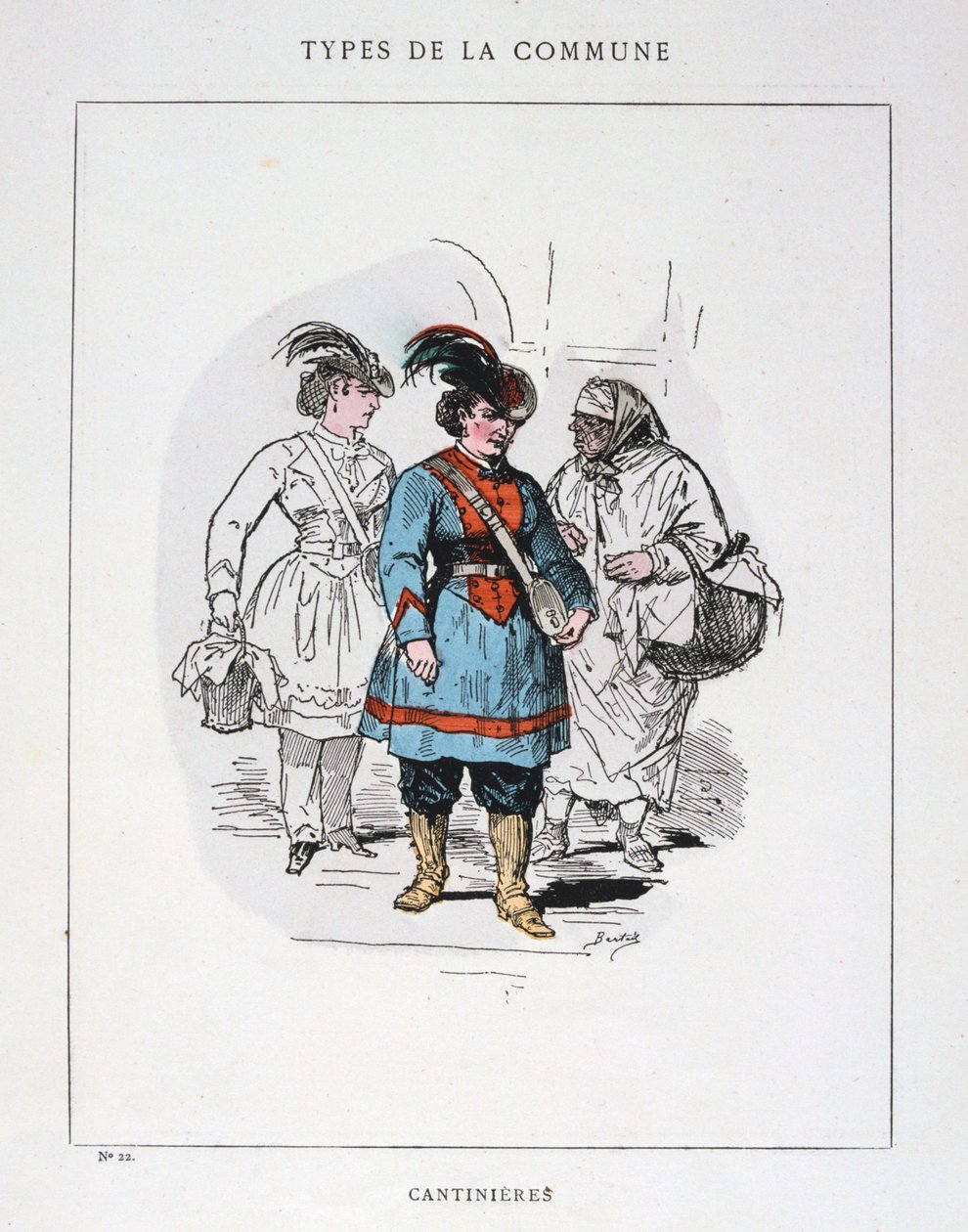 Cantinieres, Pariisin kommuuni, 1871. tekijältä Unbekannt