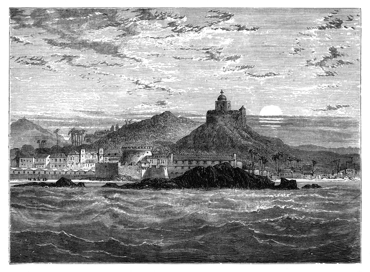 Cape Coast Castle, Gold Coast, Länsi-Afrikka, c1890 tekijältä Unbekannt