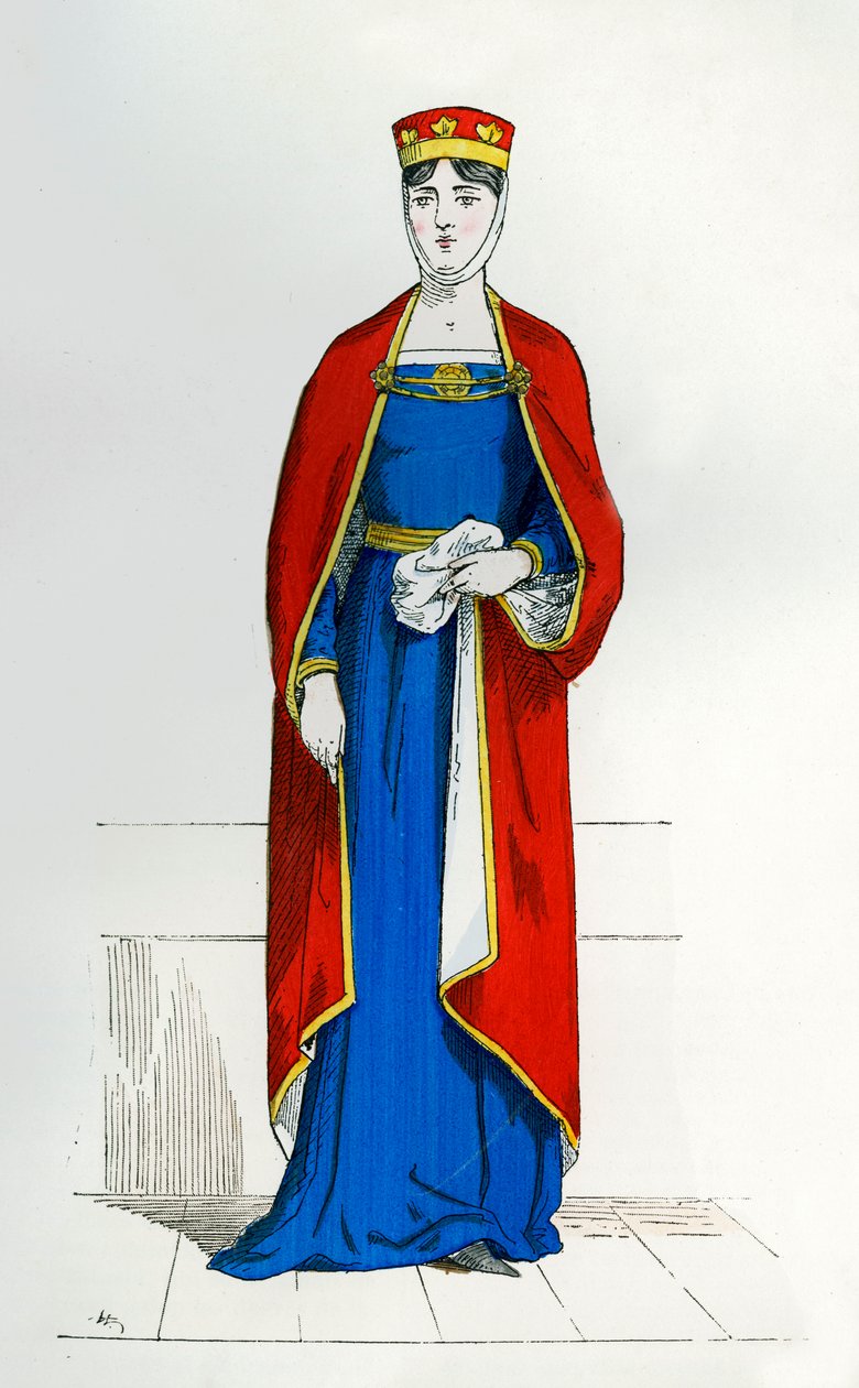 Kapetian aatelisnainen, c1180-1190 1882-1884 tekijältä Unbekannt