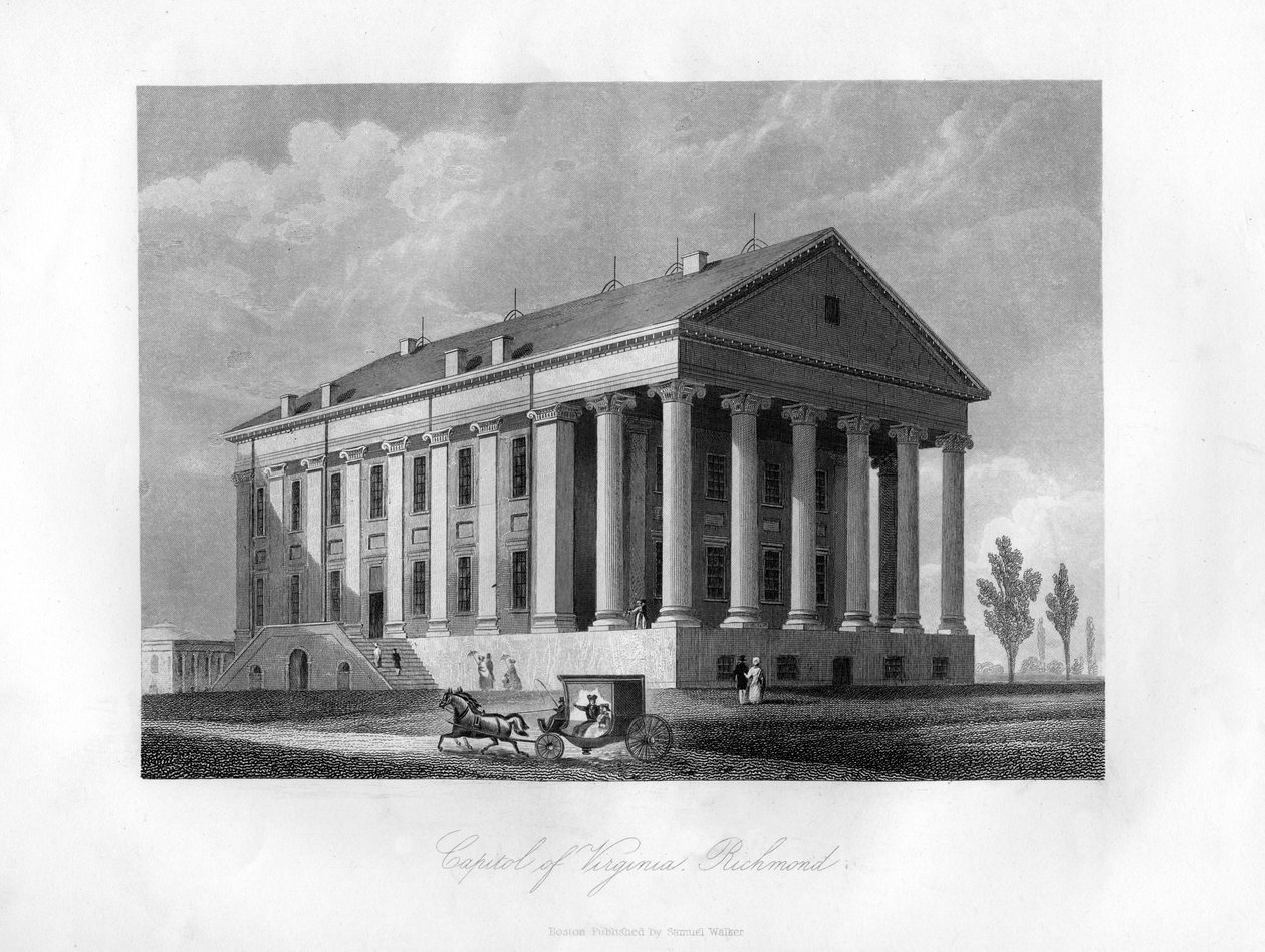 Capitol of Virginia, Richmond, USA, 1855 tekijältä Unbekannt
