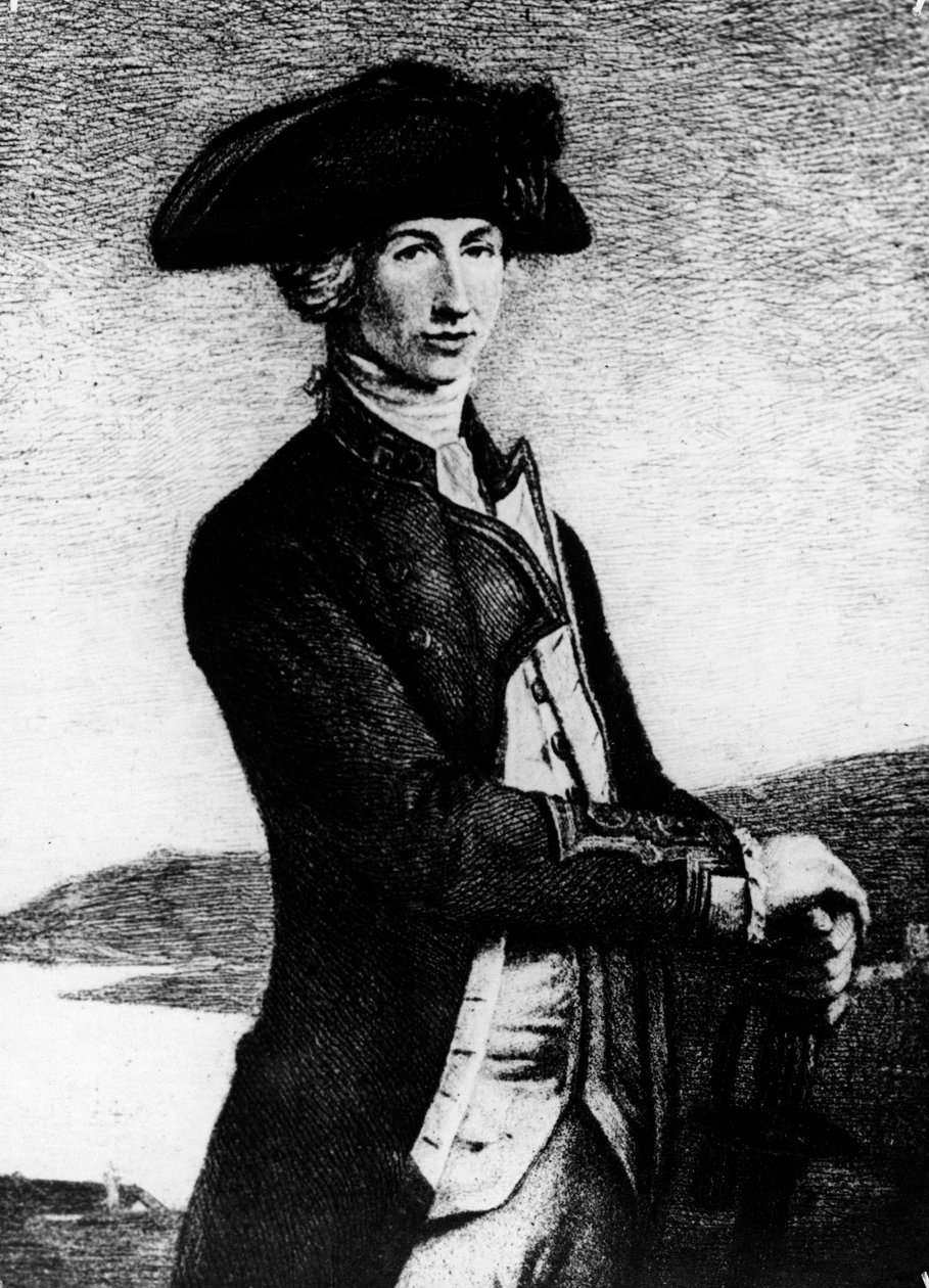 Kapteeni Horatio Nelson, 1777-1781, 1800-luku tekijältä Unbekannt
