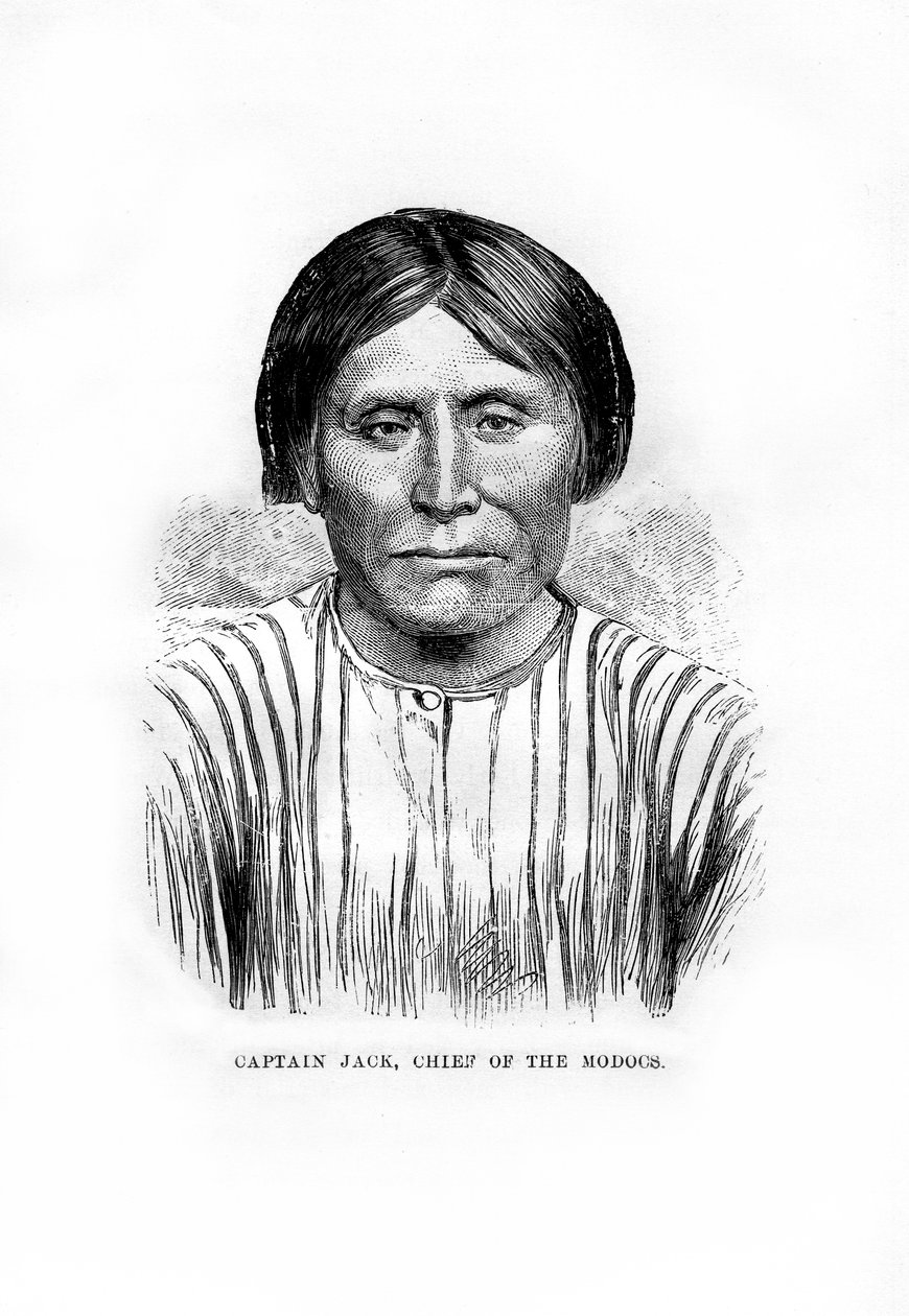 Kapteeni Jack, intiaanien Modoc-heimon päällikkö, 1872 tekijältä Unbekannt