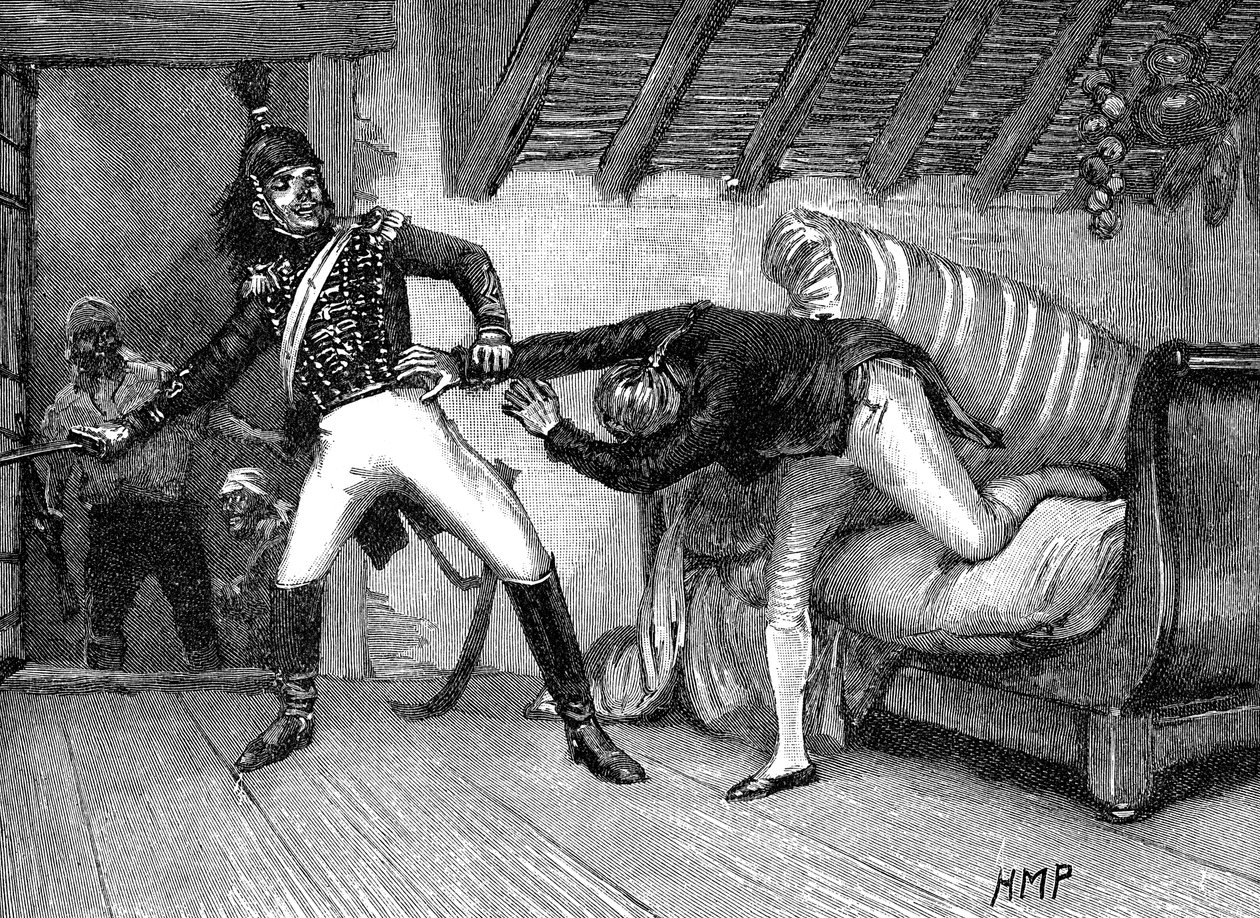 Manuel de Godoyn vangitseminen, Alcudian herttua, Espanjan valtiomies, 1808 tekijältä Unbekannt