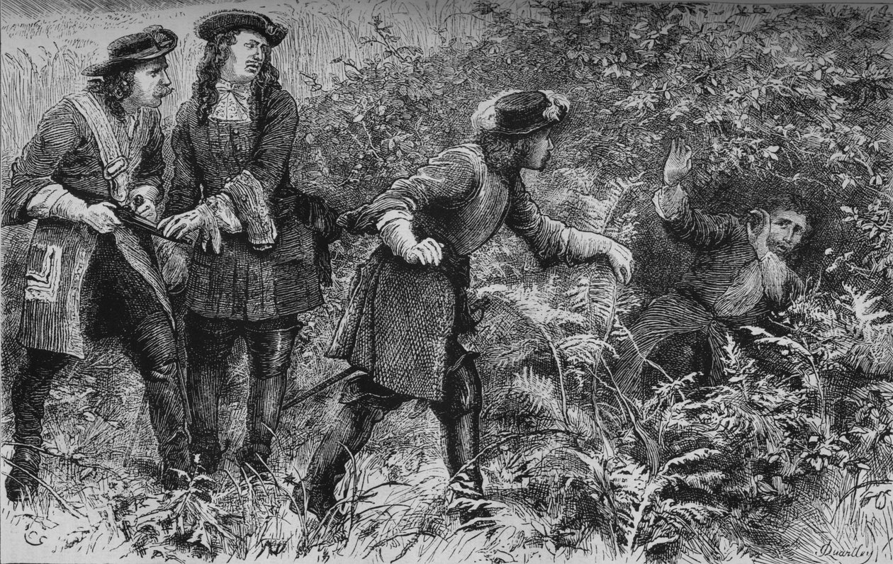 Monmouthin vangitseminen, 6. heinäkuuta 1685, c1880 tekijältä Unbekannt