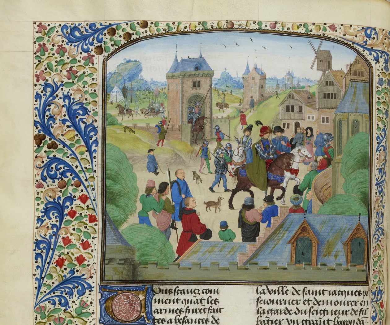 Orensen vangitseminen Englannin armeijan toimesta, 1387, noin 1470-1475. tekijältä Unbekannt