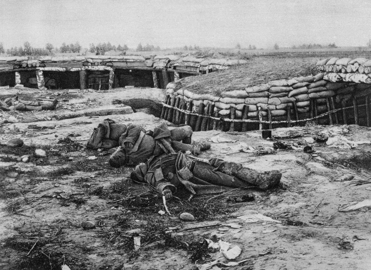 Vangittu Venäjän asema, Melkov, Puola, ensimmäinen maailmansota, 20. heinäkuuta 1915 tekijältä Unbekannt