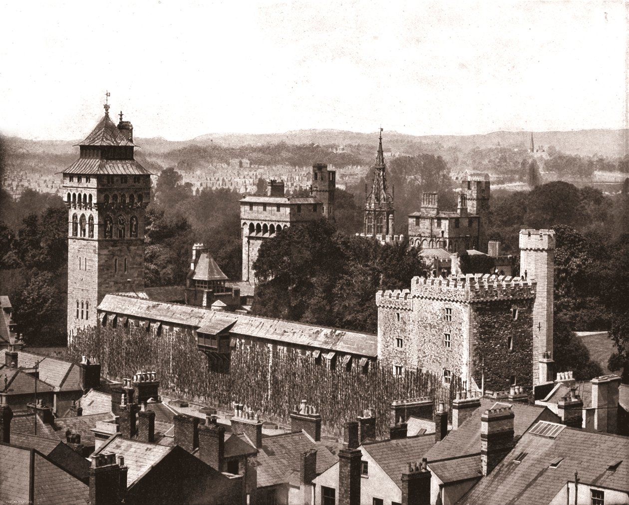 Cardiffin linna, Cardiff, Wales, 1894. tekijältä Unbekannt