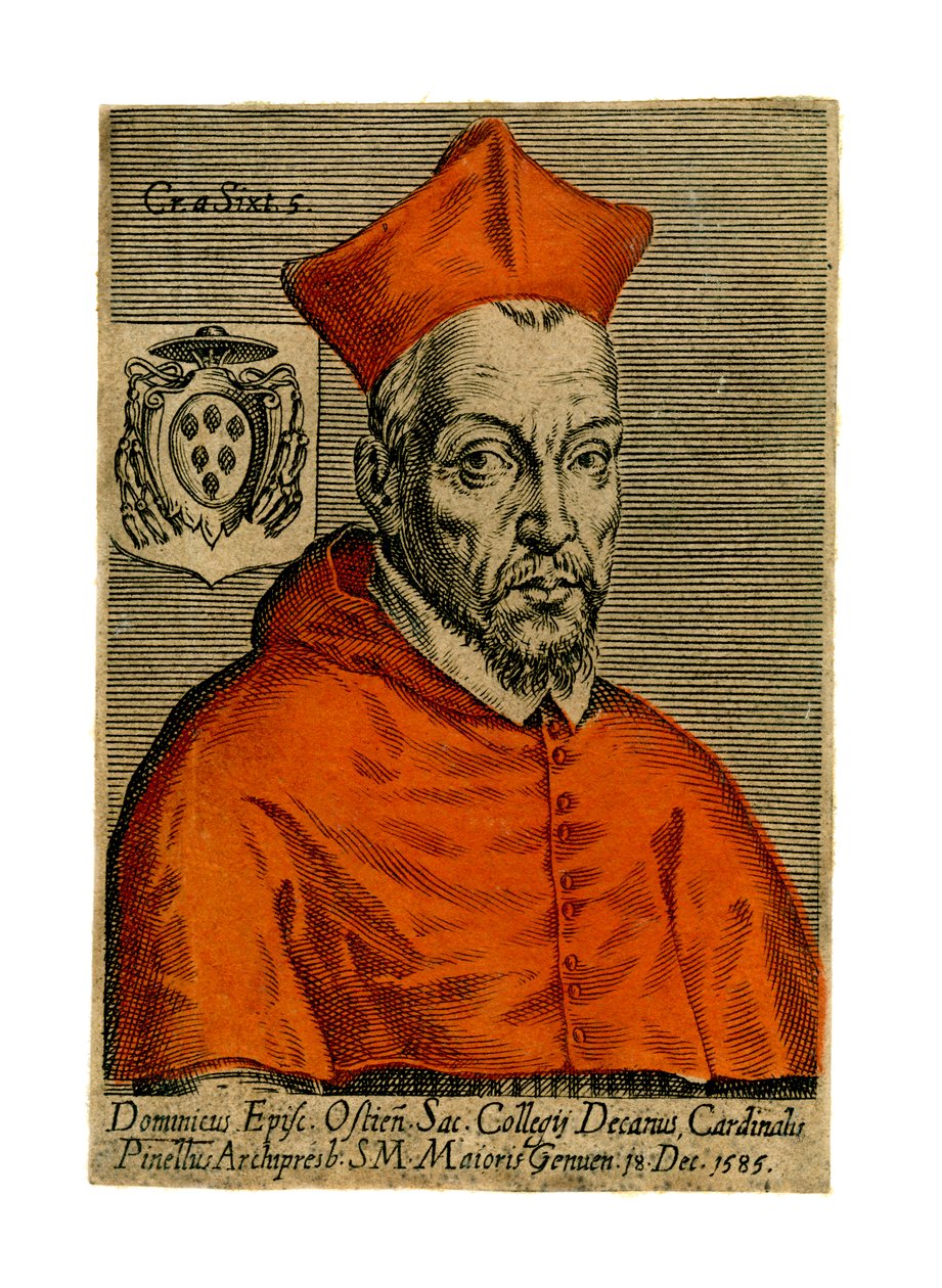 Kardinaali Pinette, 1585 tekijältä Unbekannt