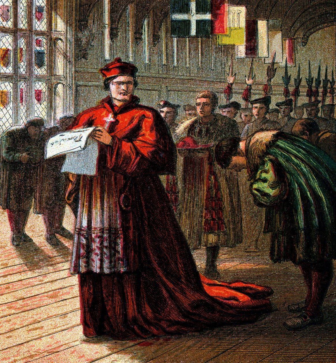 Kardinaali Wolsey, 1850 tekijältä Unbekannt