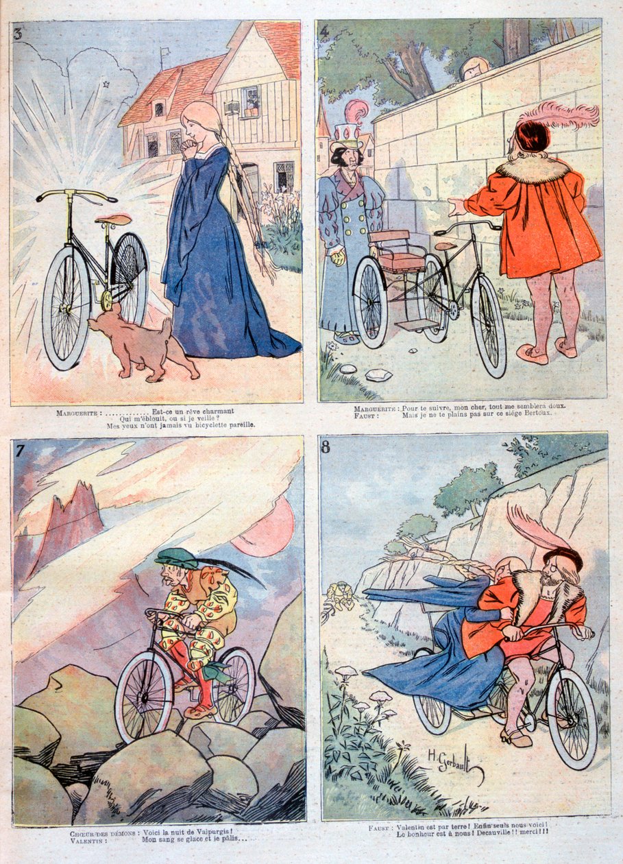 Karikatyyrit legendasta Faustista, 1894 tekijältä Unbekannt
