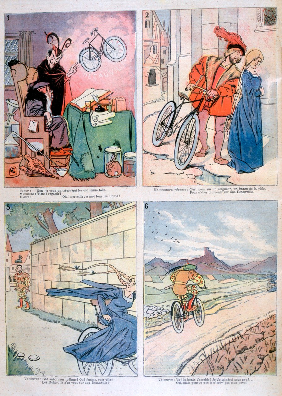Karikatyyrit legendasta Faustista, 1894 tekijältä Unbekannt