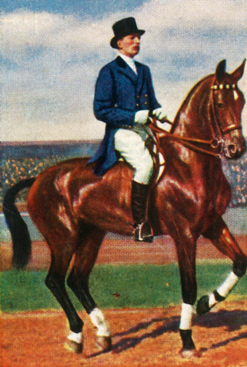 Carl von Langen Saksasta hevosellaan Daredevil, 1928. tekijältä Unbekannt