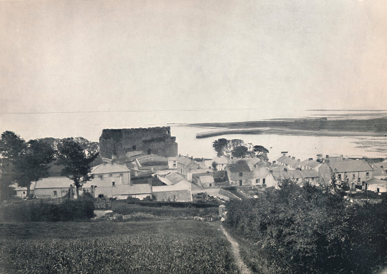 Carlingford - Näytetään Carlingfordin linnan rauniot, 1895 tekijältä Unbekannt