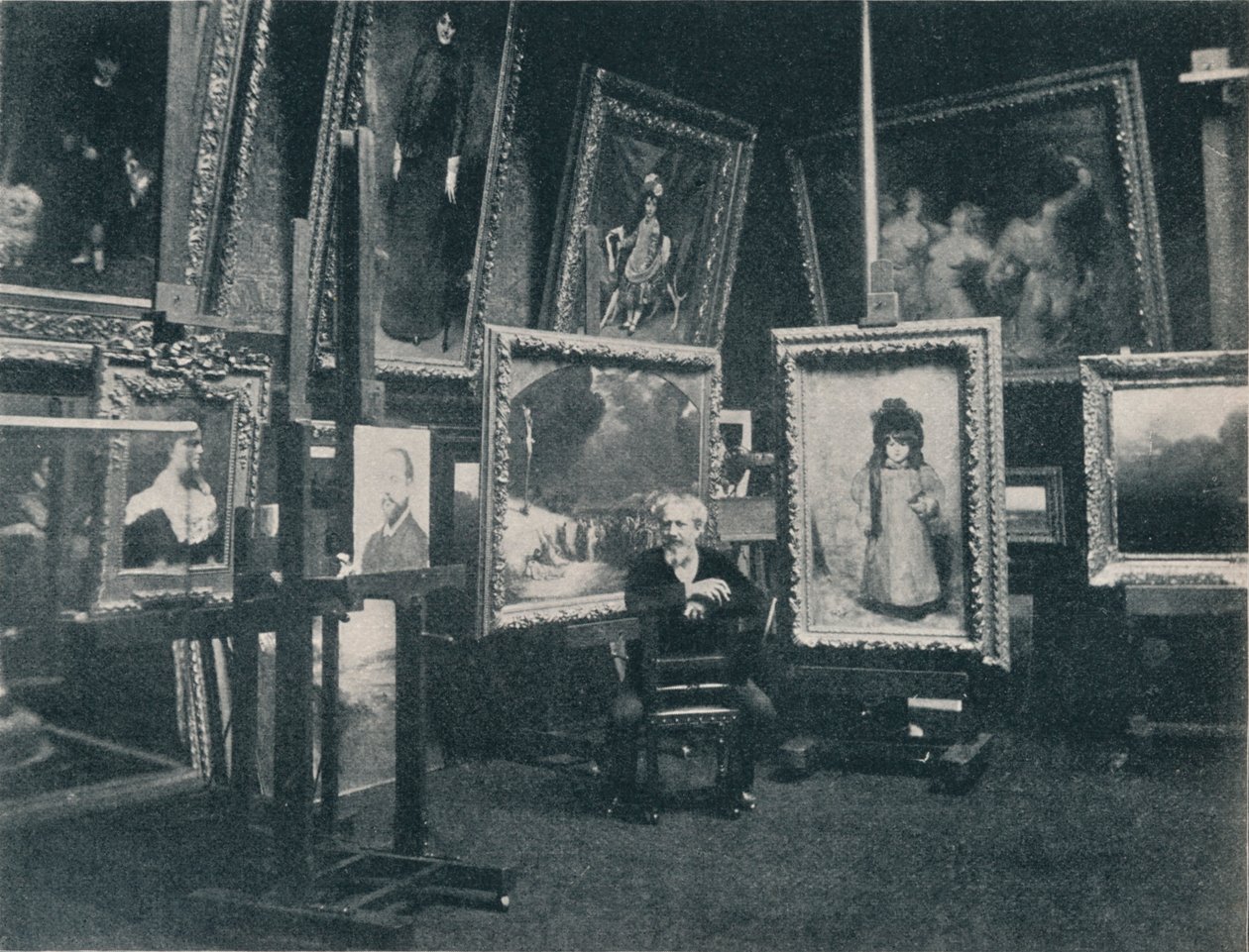 Carolus Duran studiossaan vuonna 1897 tekijältä Unbekannt