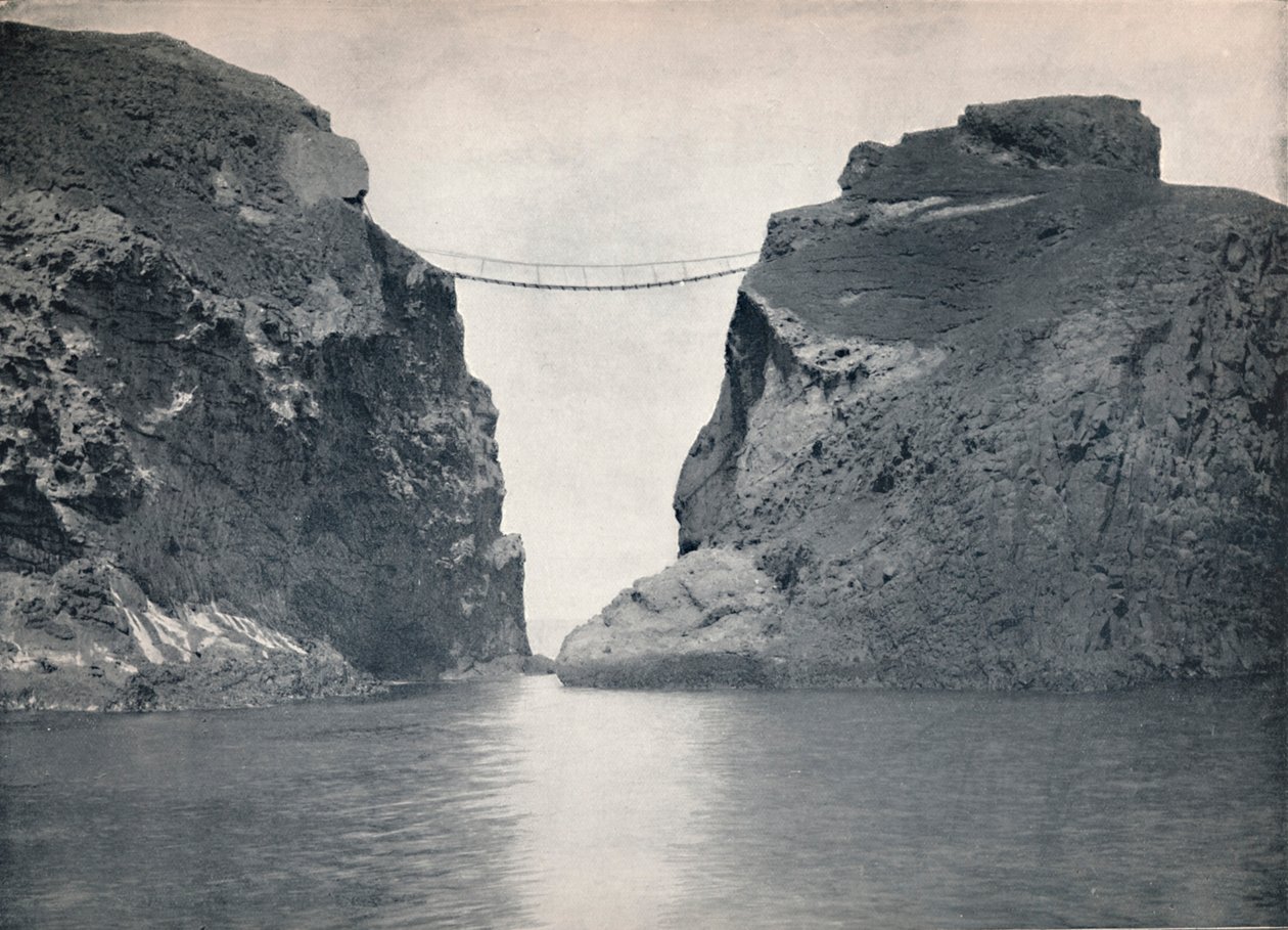 Carrick-A-Rede - Köysilta kuilun yli, 1895 tekijältä Unbekannt