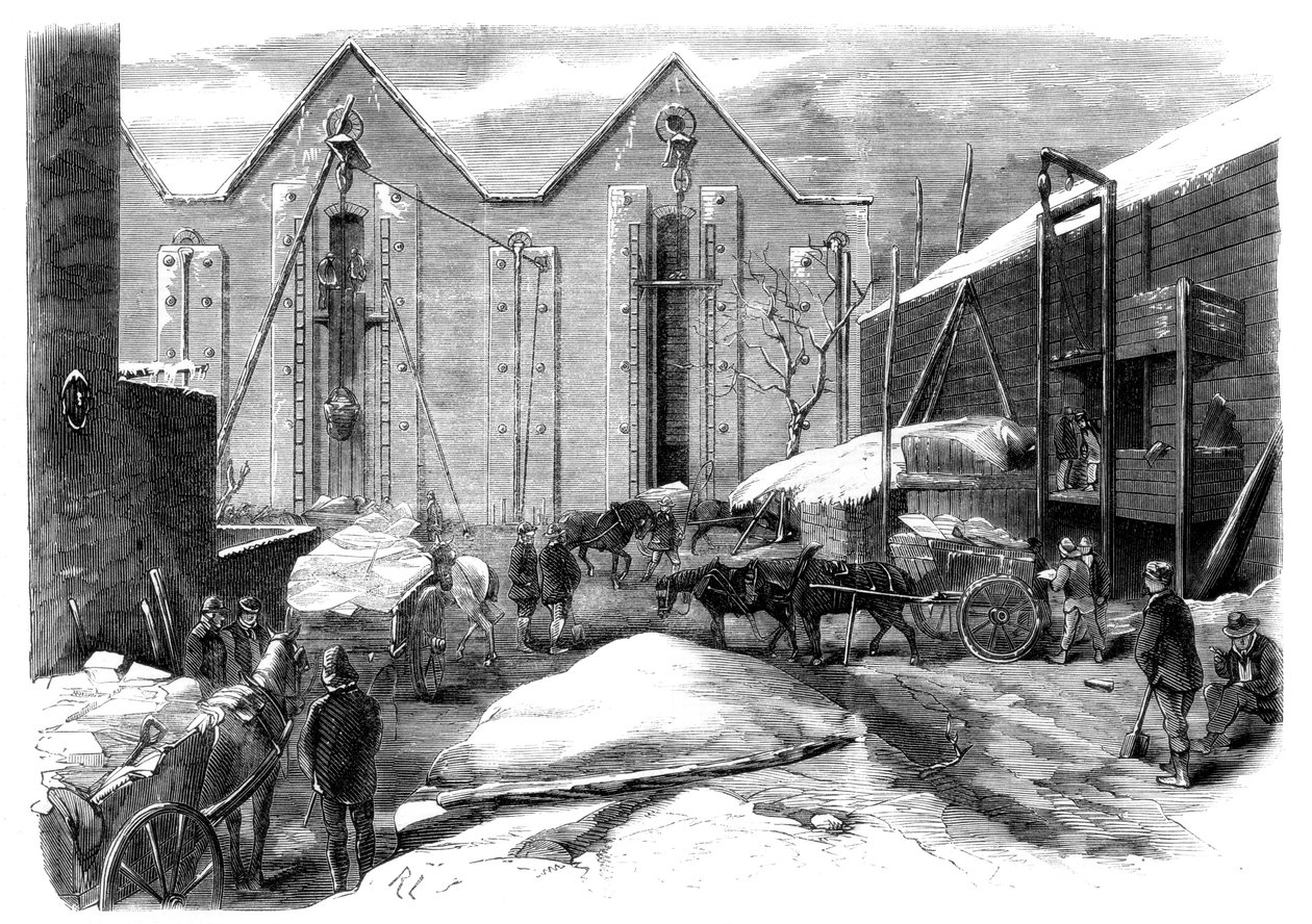 Carting the Ice, 1861 tekijältä Unbekannt