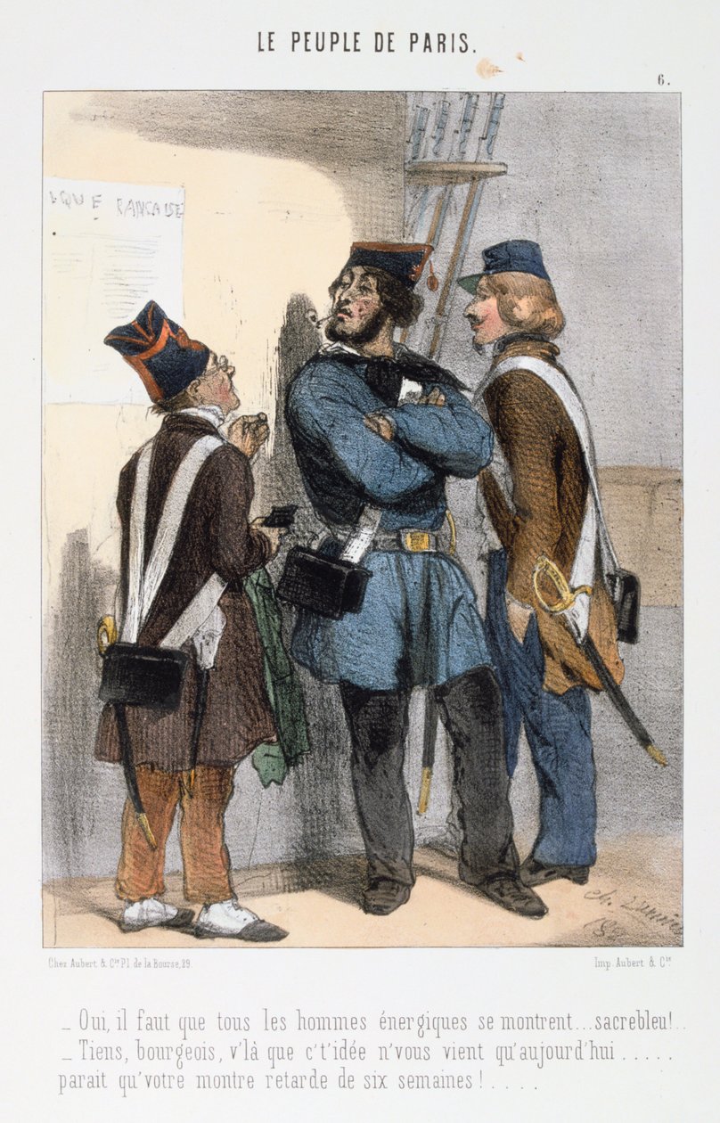 Sarjakuva Pariisin kommuunista, 1870-luku. tekijältä Unbekannt