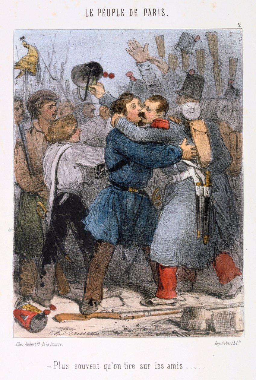 Sarjakuva Pariisin kommuunista, 1870-luku. tekijältä Unbekannt