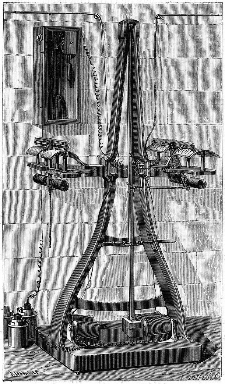 Casellis-pantelegraph, 1874 tekijältä Unbekannt