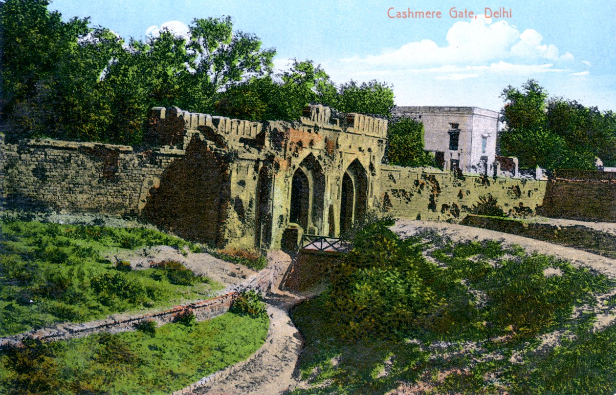 Cashmere Gate, Delhi, Intia, 1900-luku tekijältä Unbekannt