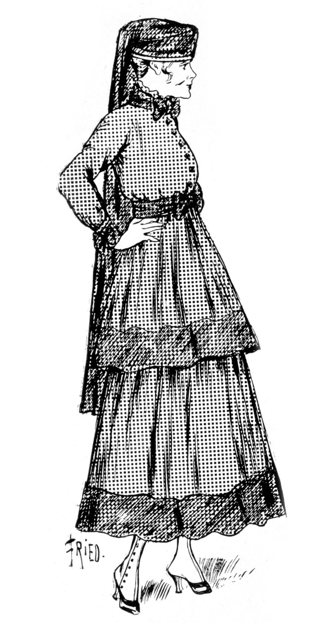Cashmere naisten muotia silkkireunuksella, 1915 tekijältä Unbekannt