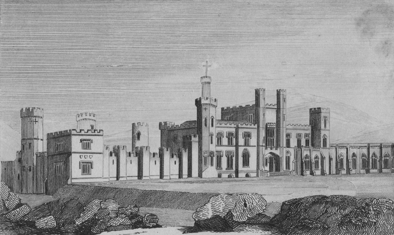 Castle Freke, John Evans Freken istuin, Lord Carbery, vuodelta 1820 tekijältä Unbekannt