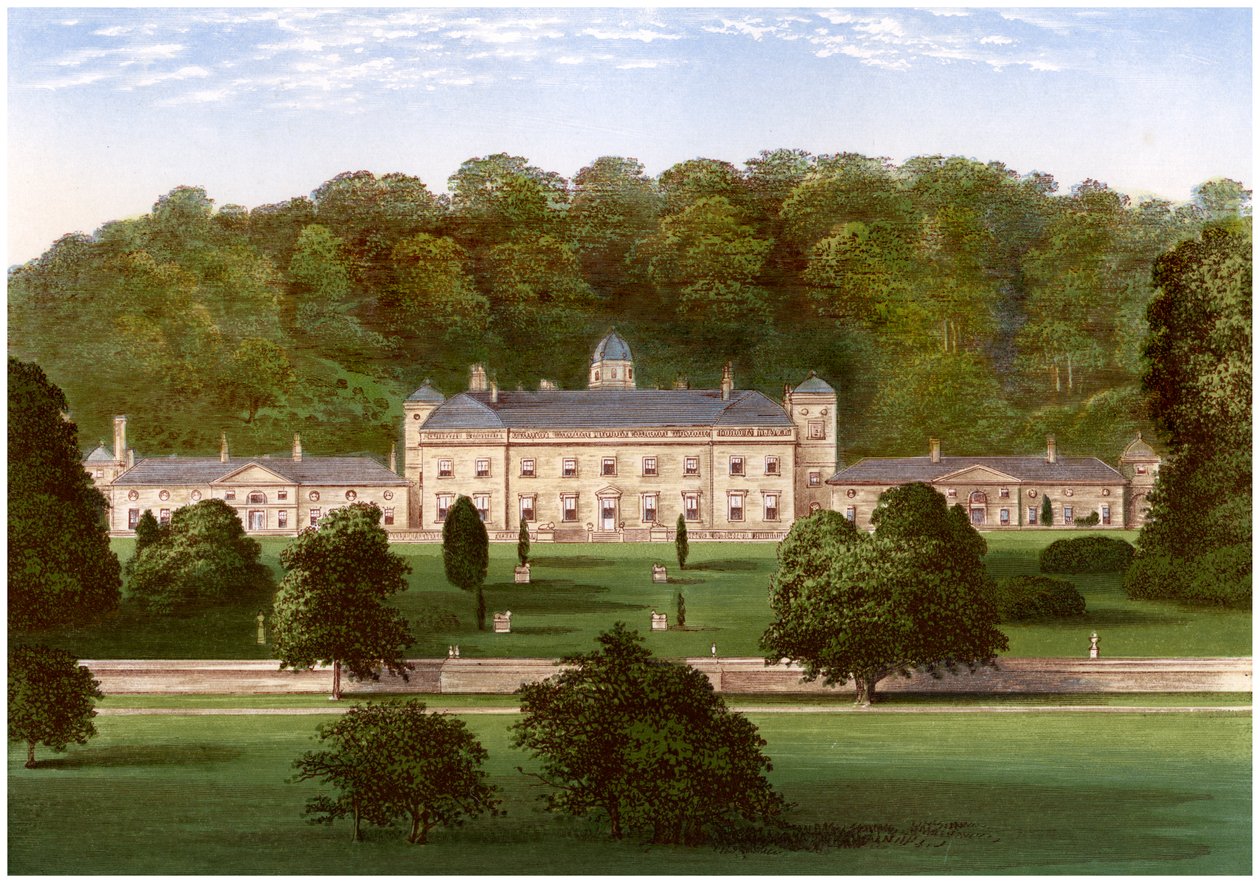 Castle Hill, Devon, Earl Fortescuen koti, vuodelta 1880 tekijältä Unbekannt