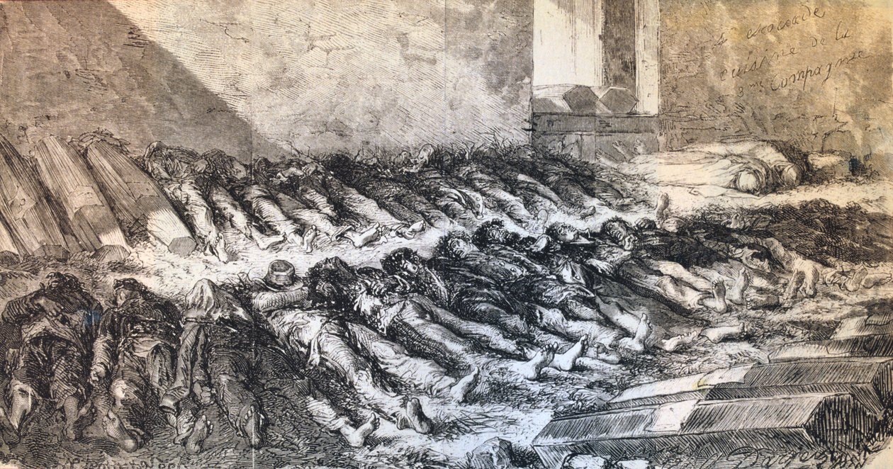 Pariisin kommuunin uhrit, 1871. tekijältä Unbekannt