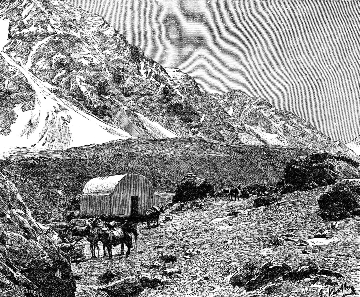 Hovel of Portillo, Cumbressa, Chile, 1895 tekijältä Unbekannt