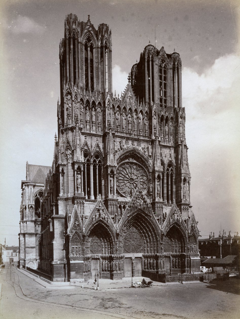 Notre-Damen katedraali, Reims, Ranska, 1800-luvun loppu tai 1900-luvun alku tekijältä Unbekannt