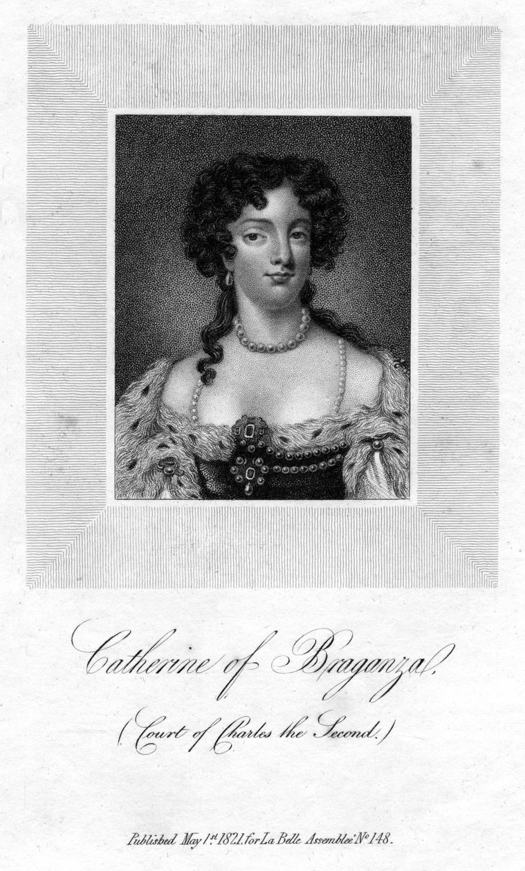 Katariina Braganzasta, Englannin kuninkaan Kaarle II:n kuningatar puoliso, 1821 tekijältä Unbekannt