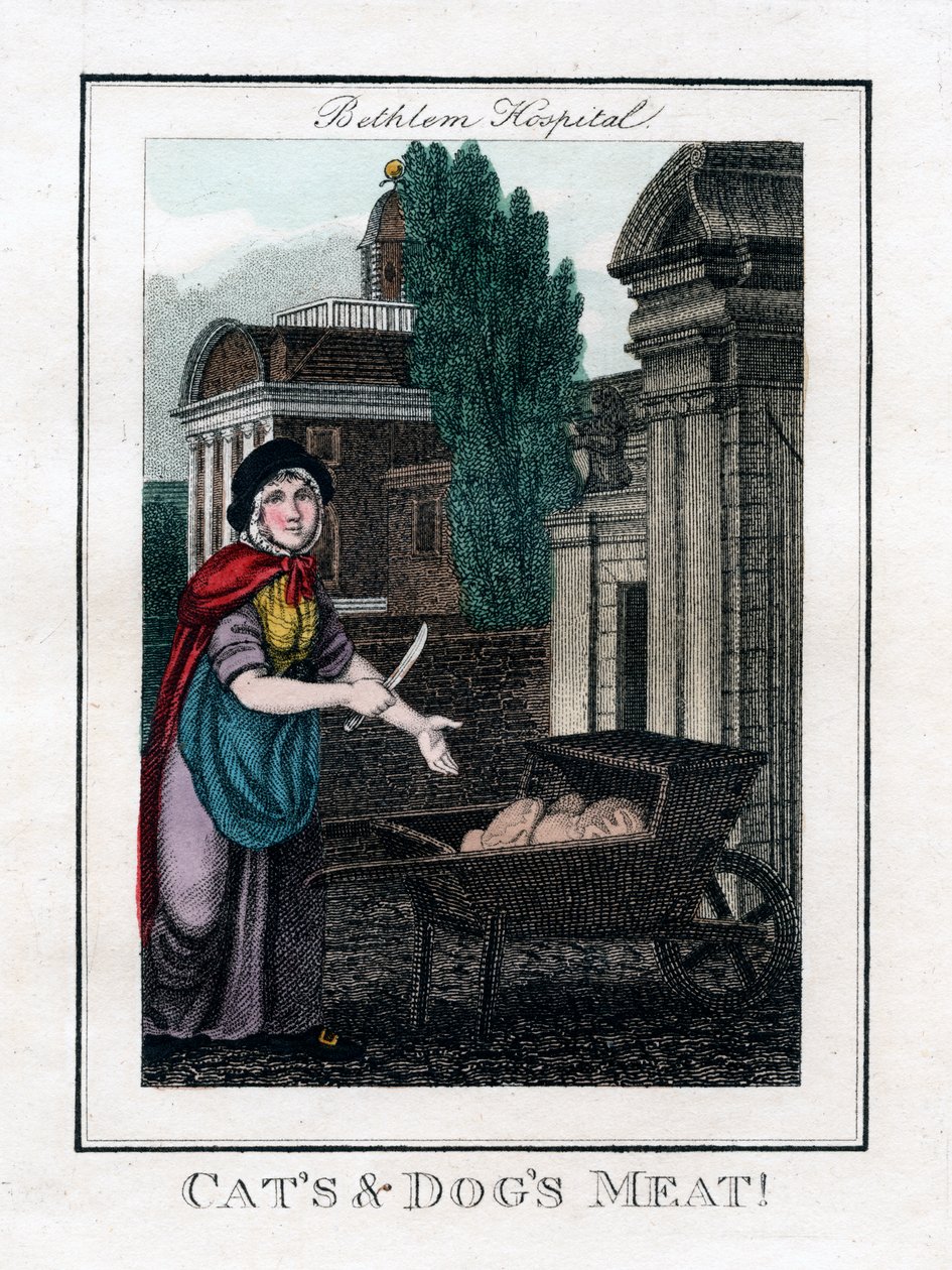 Cats and Dogs Meat!, Bethlem Hospital, Lontoo, 1805 tekijältä Unbekannt