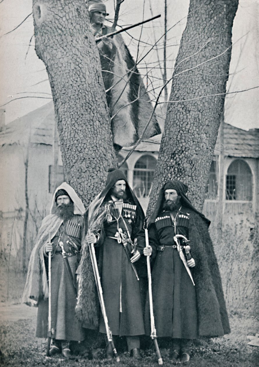 Kaukasialaiset sotilaat, 1912 tekijältä Unbekannt