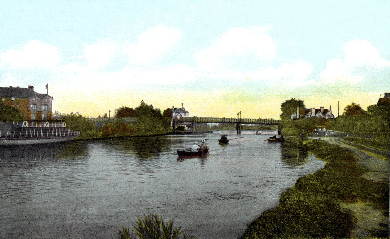 Caversham Bridge, Berkshire, 1900-luku tekijältä Unbekannt