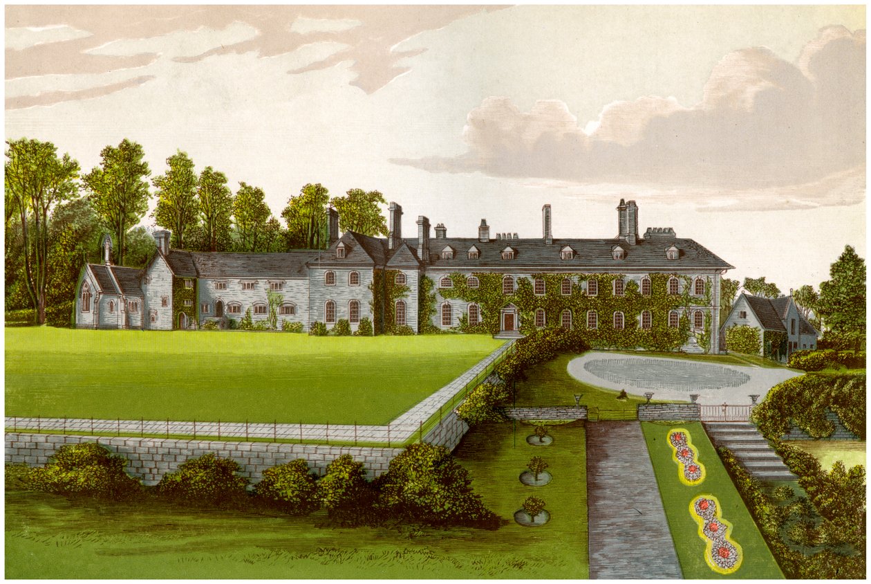 Cefn Mably, Glamorgan, Wales, Kemeys-Tynten perheen koti, c1880 tekijältä Unbekannt
