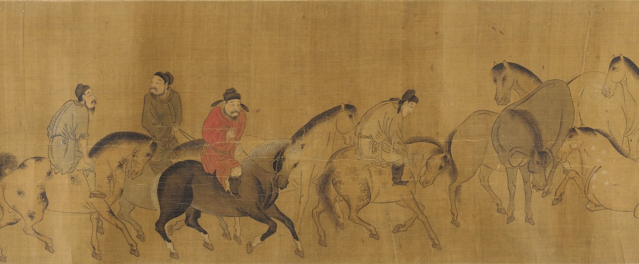 Taivaalliset hevoset, myöhäinen Ming-dynastia, 1600-luku. tekijältä Unbekannt