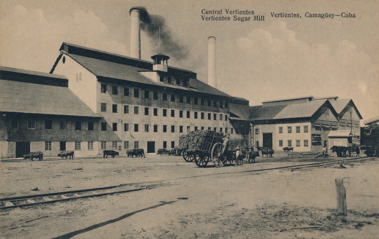 Central Vertientes Sugar Mill, Camaguey, Kuuba, 1910 tekijältä Unbekannt