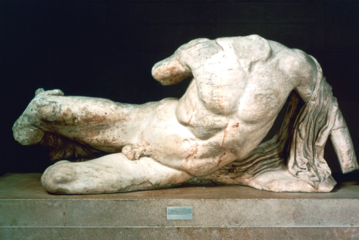 Cephisus tai Illisus Parthenonin länsipäädystä, 447-432 eKr. tekijältä Unbekannt