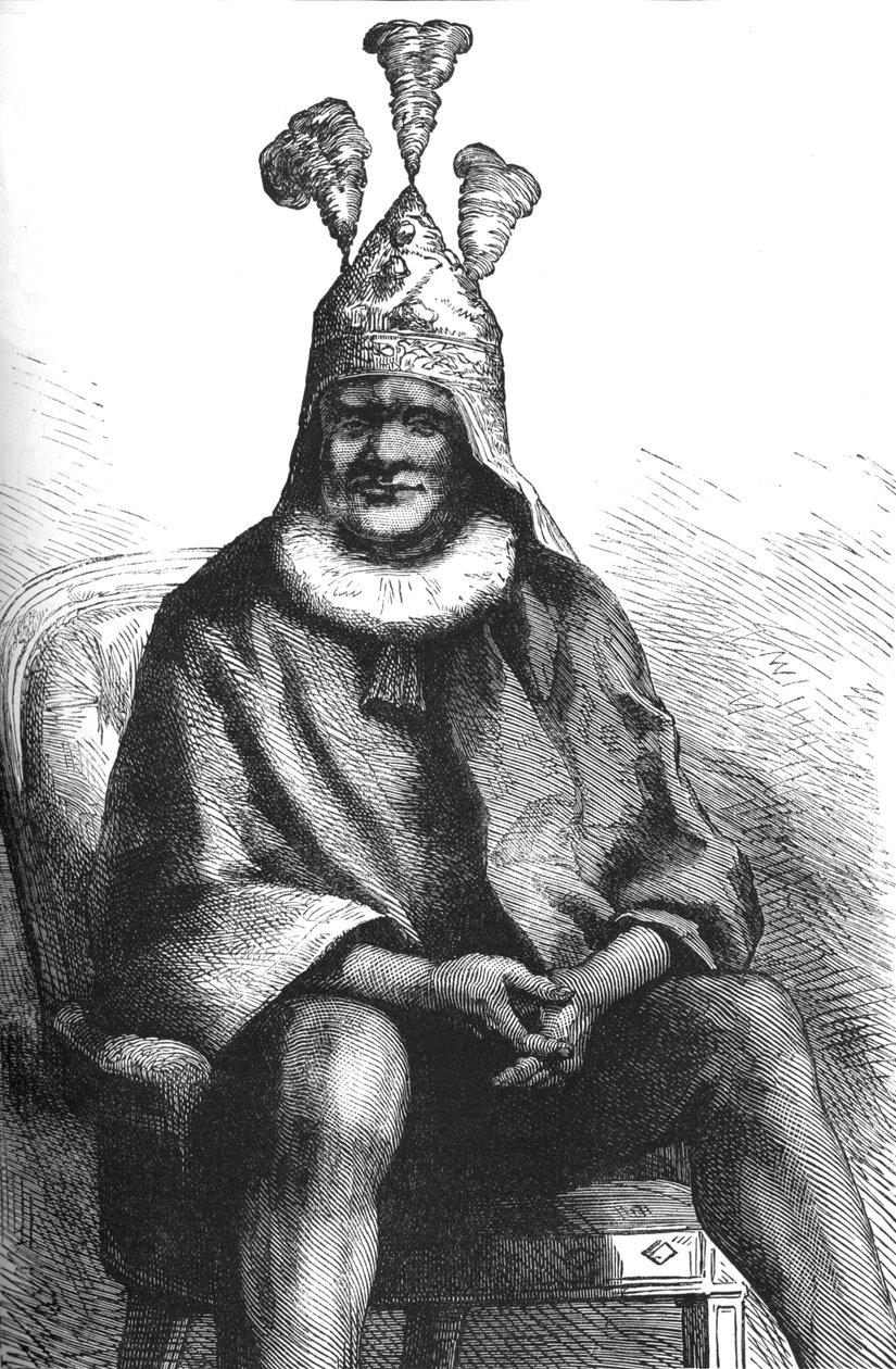 Cetewayo, zulujen kuningas, vuodelta 1880 tekijältä Unbekannt