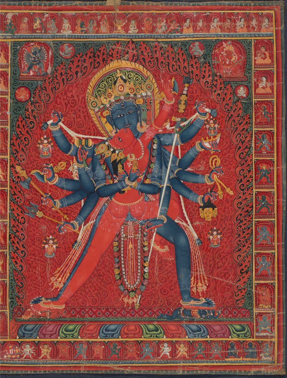 Chakrasamvara ja puoliso Vajravarahi, 1450-1500. tekijältä Unbekannt