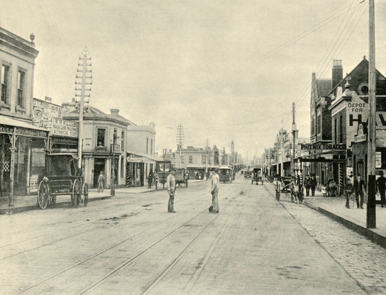 Kappelikatu. Melbourne, 1901. tekijältä Unbekannt