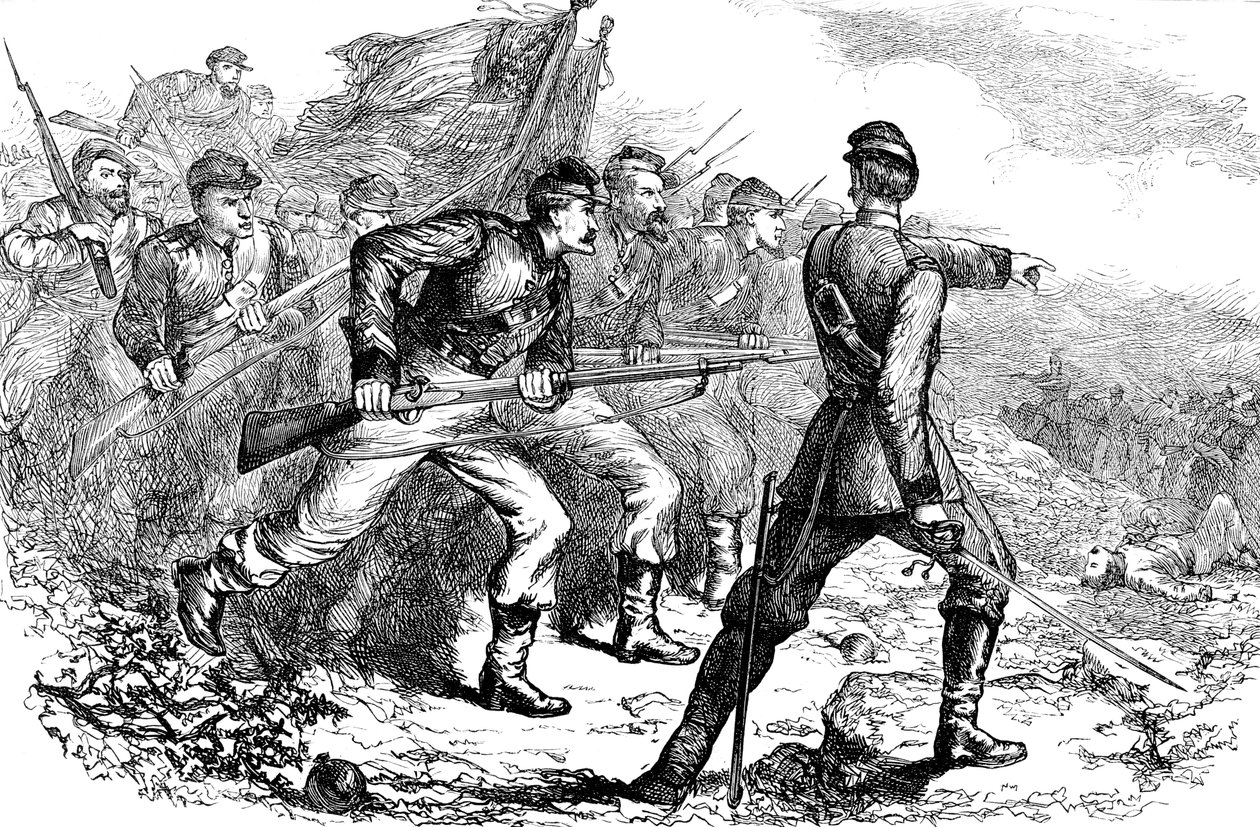Liittovaltion syyte Korintissa, Amerikan sisällissota, n. 1880 tekijältä Unbekannt