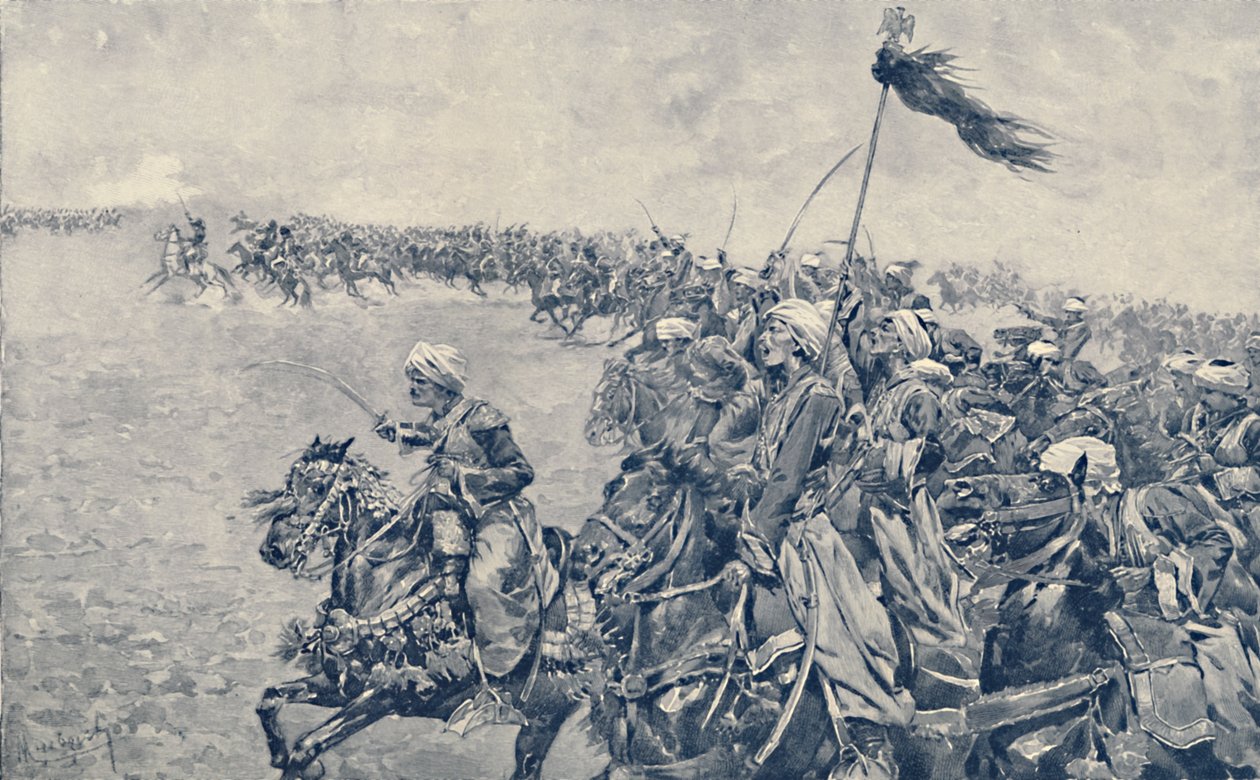 Mamelukien hyökkäys Austerlitzin taistelussa 1896 tekijältä Unbekannt