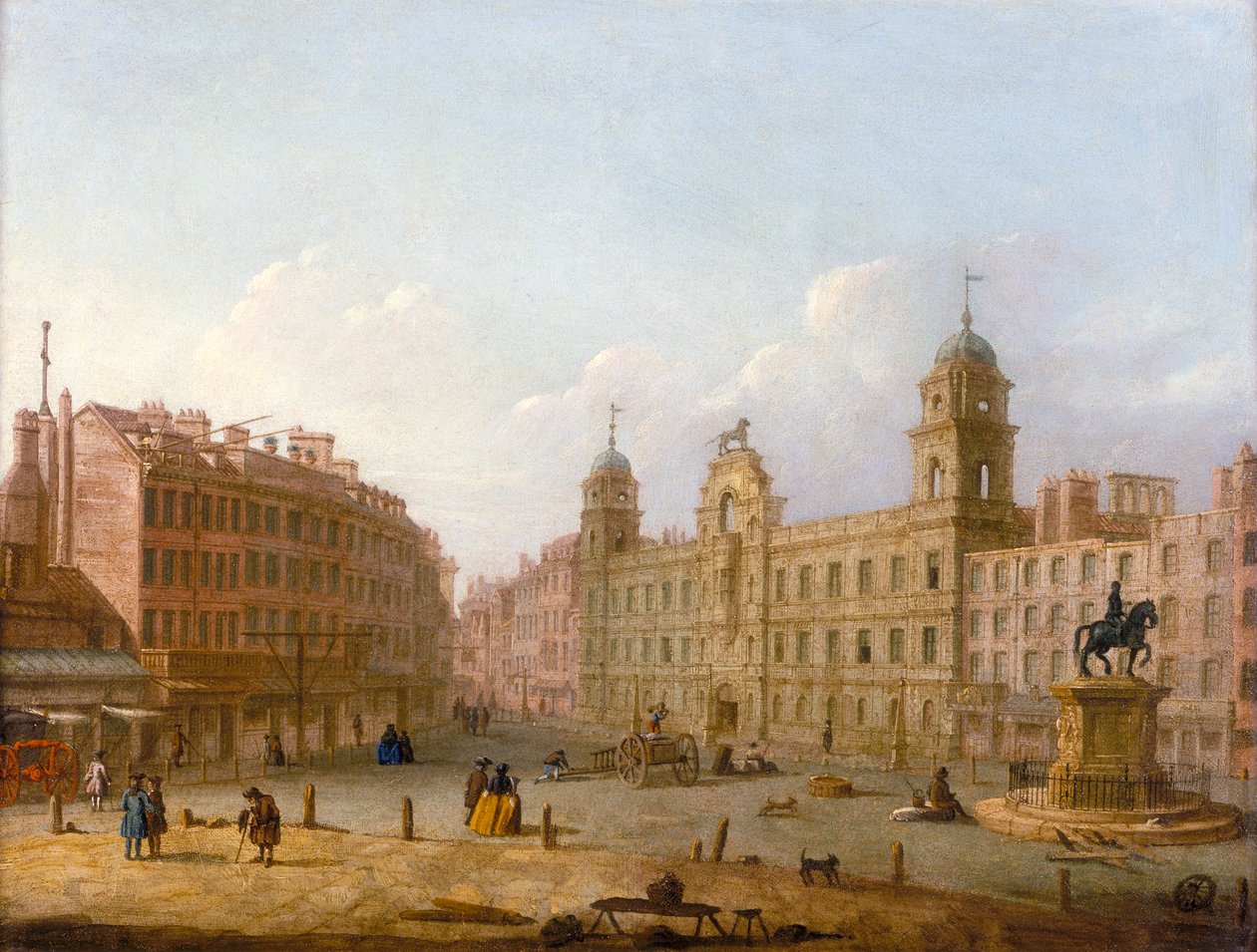 "Charing Cross ja Northumberland House", 1700-luvun loppu tekijältä Unbekannt