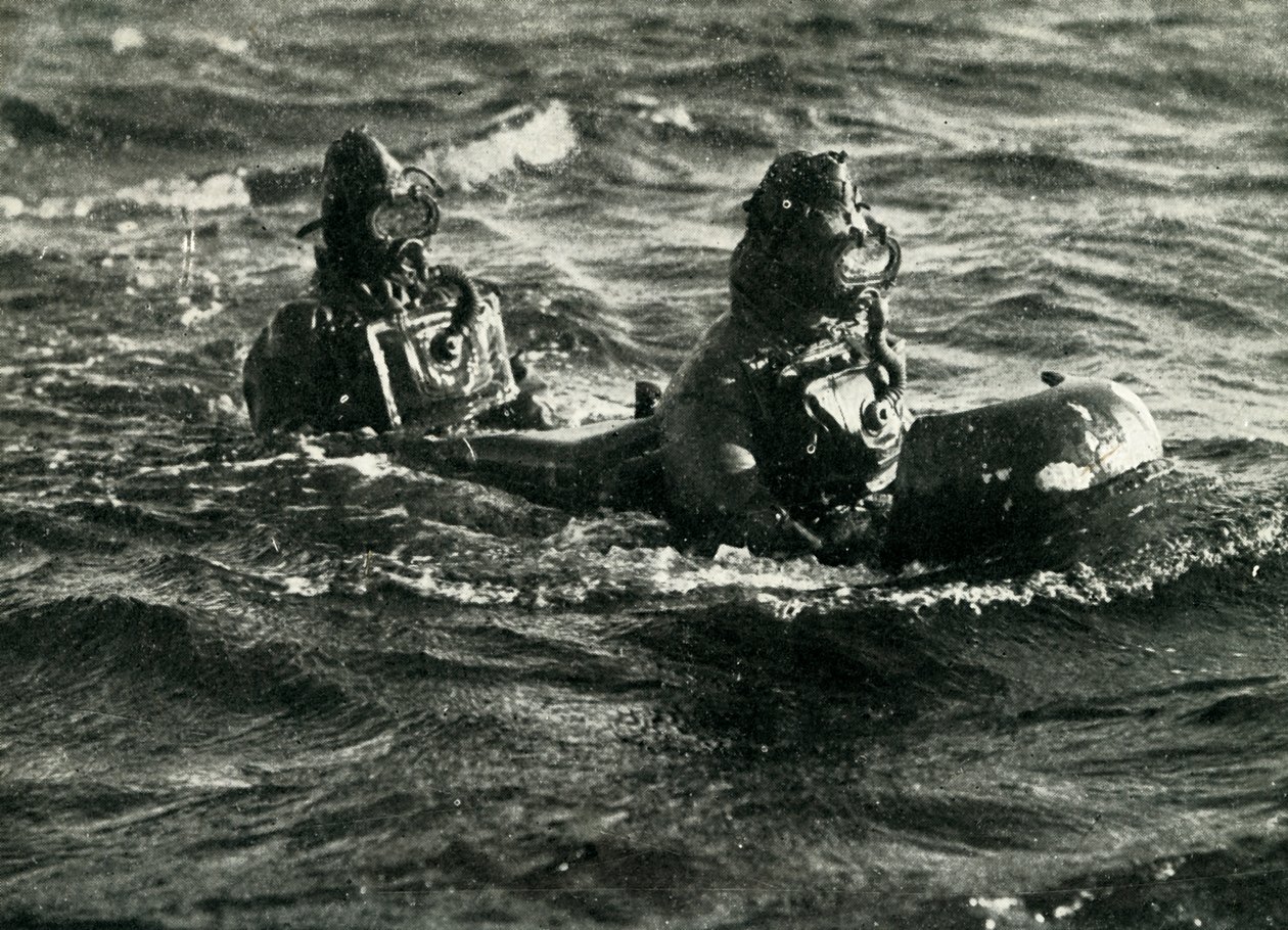 Chariot-miehitetty torpedo, toinen maailmansota, 1945. tekijältä Unbekannt